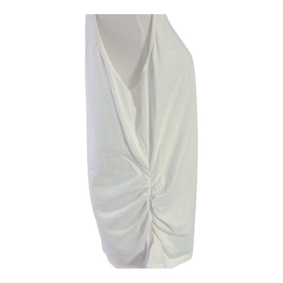 VENUS White Side Ruched Tank Top - Picture 3 of 4